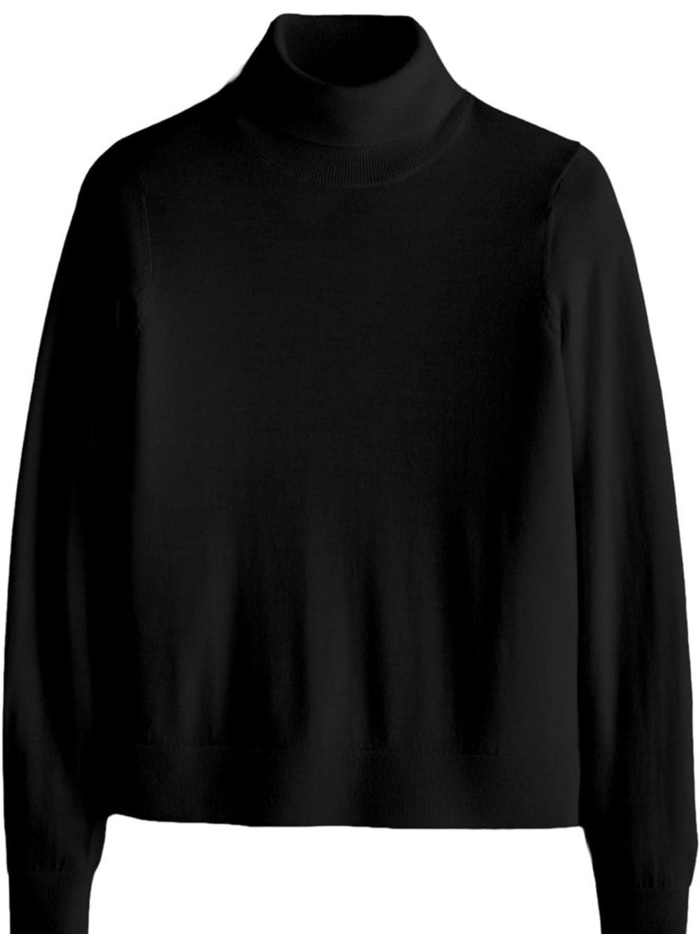 Men's Black Turtleneck Sweater
